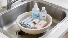 Hoe sterk vervuilde keukendoeken te wassen